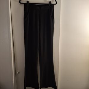 Wynne Layers Elegant Black Women's Flare Leg Pants